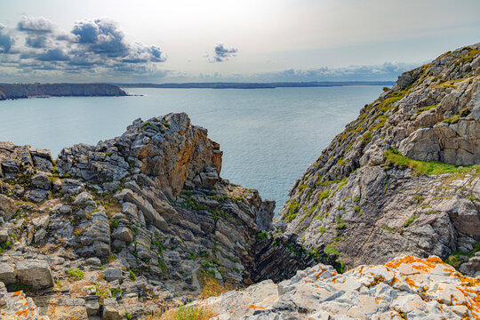 Penhir tas de pois in Crozon French South brittany