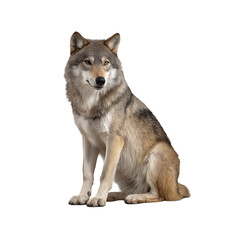 Obraz premium Wolf PNG Clipart Bundle – Realistic Wolves, Watercolor White, Black, Grey Wolf Art, Polar Wolf Pack, Wolf Sitting, Lying, Standing, Digital Download, Transparent Background