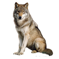 Fototapeta premium Wolf PNG Clipart Bundle – Realistic Wolves, Watercolor White, Black, Grey Wolf Art, Polar Wolf Pack, Wolf Sitting, Lying, Standing, Digital Download, Transparent Background