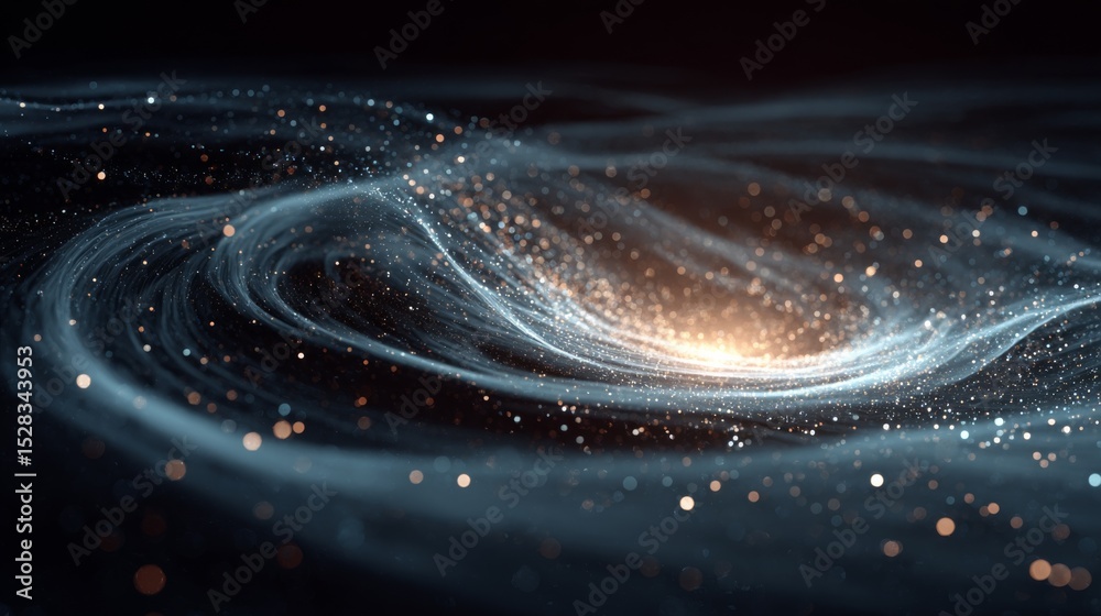 Poster exploring the cosmos of thought: a journey through neuro waves in dark ethereal space