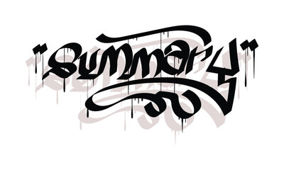 SUMMARY graffiti tag style design
