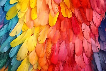 Fototapeta premium Brazilian carnival feather costume in dazzling colors