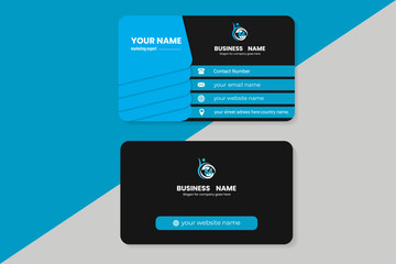 Minimalist corporate modern business card template