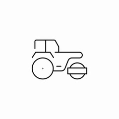 asphalt truck icon sign vector