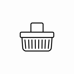 basket bag icon sign vector