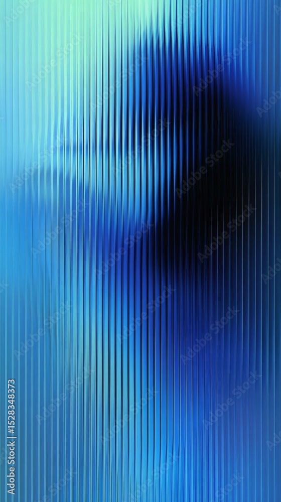 Aufkleber Abstract Blue Vertical Lines Create a Calming Gradient Effect That Enhances Tranquility and Focus, Ideal for Modern Digital Art Enthusiasts and Creative Projects