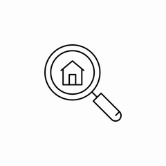 house inspection icon sign vector