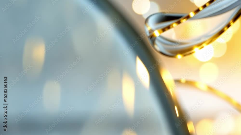 Poster elegant lights and flowing design: an abstract composition of sleek, curved lines and delicate light