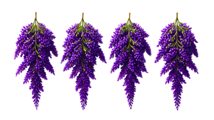 Vibrant Purple Artificial Flower Arrangements Cascading Beauty for Home Decor