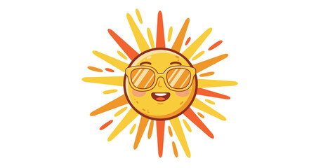 Cartoon sun graphic