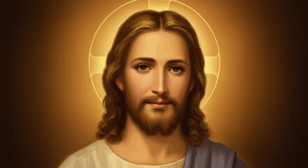 Religious figure portrait