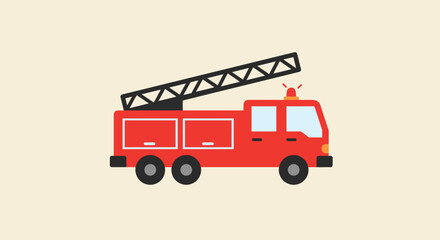 Red firetruck illustration