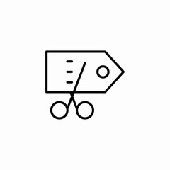 price cut icon sign vector