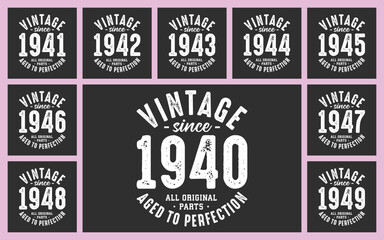 Vintage since 1940 all original parts aged to perfection