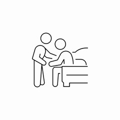 support nurse icon sign vector