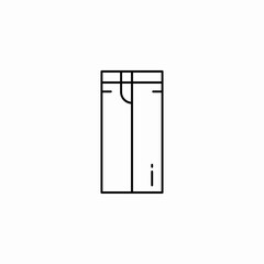 trousers pant icon sign vector