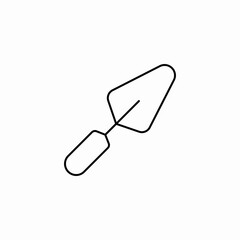 trowel tool gardening icon sign vector