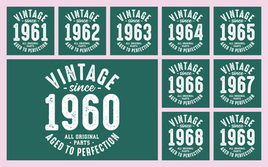 Vintage since 1960 all original parts aged to perfection