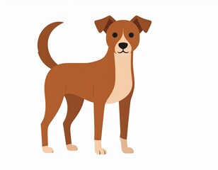 Fototapeta premium dog as a vector file isolated on white