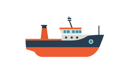 Elegant Ship Icon Vector Illustration for Isolated Designs