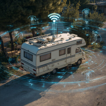 wohnwagen, wohnmobil., wlan, absichern, alarm, alarmanlage, vernetzt, daten, data, staelit, empfang, lan, satelit, empfang, data, 5g, lte, 4g, anenne, camping, die chaoscamper, karawane, anh&auml;nger, cam