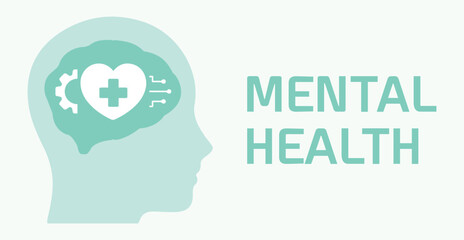 Human, health, medicine, mental health, heart, brain, mental health, mind, intelligence, emotional, medical. Therapy, treatment, cure, clinic, wellness. Set, icon, vector