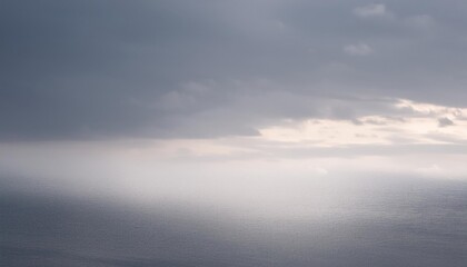 Gray Sky Background with Blurred Gradient and Cloud Effect