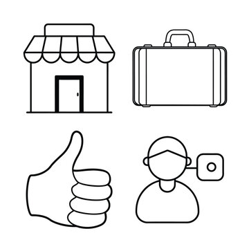 bushiness line art symble  bundle