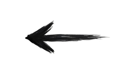Fototapeta premium arrow marker isolated png mark hand draw. Black indication or direction pointer guide shape