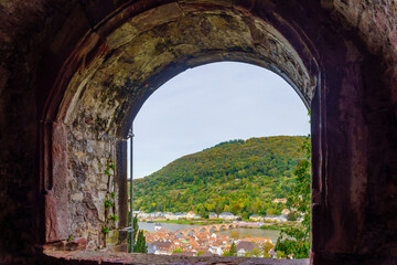 Old town, and Neckar River, Heidelberg