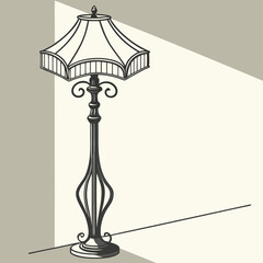 lamp on a white background