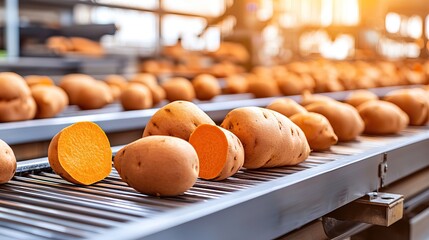 Sweet potato processing and quality control in a factory setting