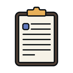 clipboard with checklist icon