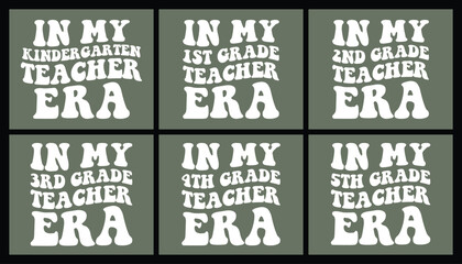 Teacher Era t shirt design