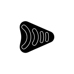 creative and simple minimal details Outline Audio waves icon vector