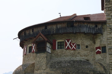Vaduz castle on a sunny summer day