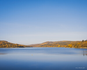 autumn landscape with lake
