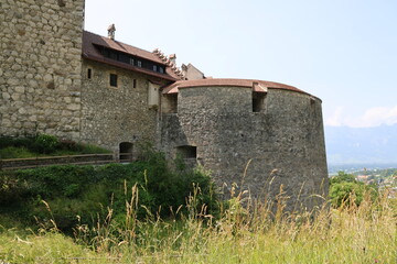 Vaduz castle on a sunny summer day