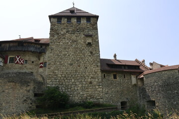 Vaduz castle on a sunny summer day