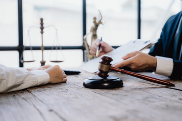 Legal Consultation with Gavel and Documents