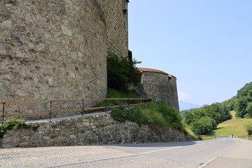 Vaduz castle on a sunny summer day