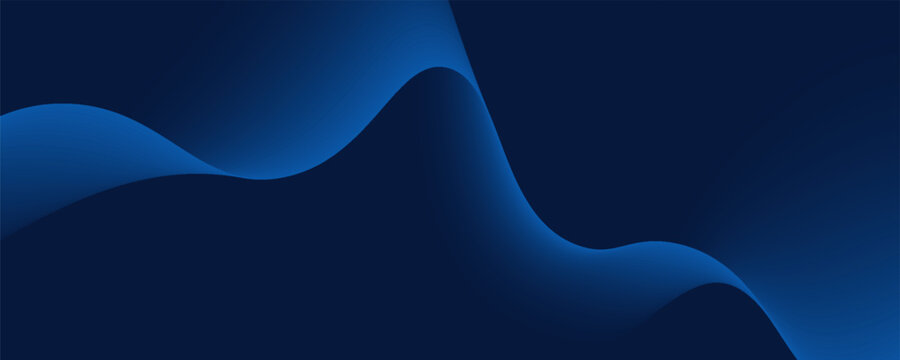 Flowing blue curve shape with soft gradient vector abstract background, relaxing and tranquil art, ease and tranquil image.