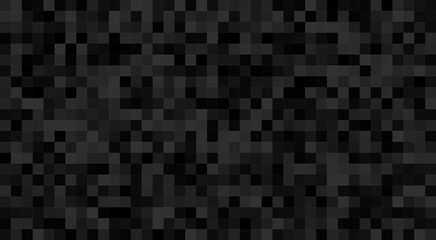 Digital black pixel camouflage seamless pattern for your design, presented as a vector camo texture.