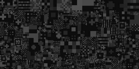 Monochrome texture with black and white lines presenting an abstract background.