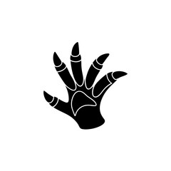 Obraz premium creative and simple minimal details Outline Claw mark icon vector