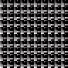 Seamless geometric abstract pattern carbon fiber vector background