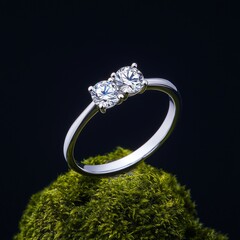 ring with diamonds