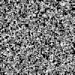 Abstract noise pattern vector background with distinct black shapes.