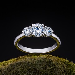 ring with diamonds
