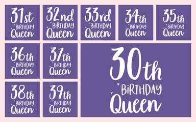 30th birthday queen t shirt design